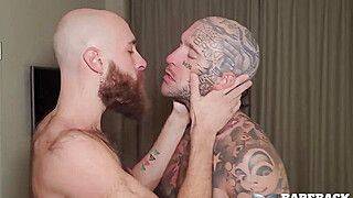 Bearded Tom Wolffur Barebacks Inked - gayxo.com