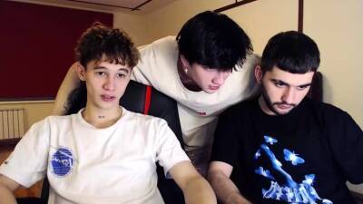 View the full video called Three handsome gay hunks having wild group sex