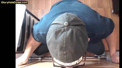 Enjoy watching this uncensored movie called Gloryhole gay shows sucking skills while jerking it